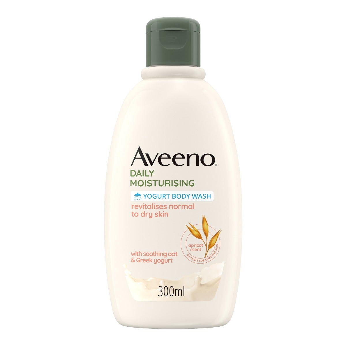 Aveeno Daily Hidratante Gel de Ducha Yogur Miel de Albaricoque 300ml-16