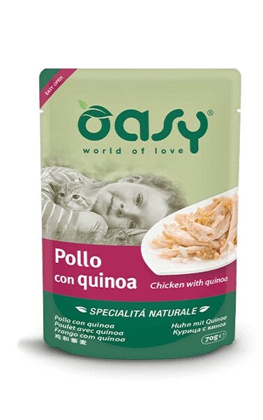 Oasy Natural Specialty Gato Pollo con Quinoa 70g-1