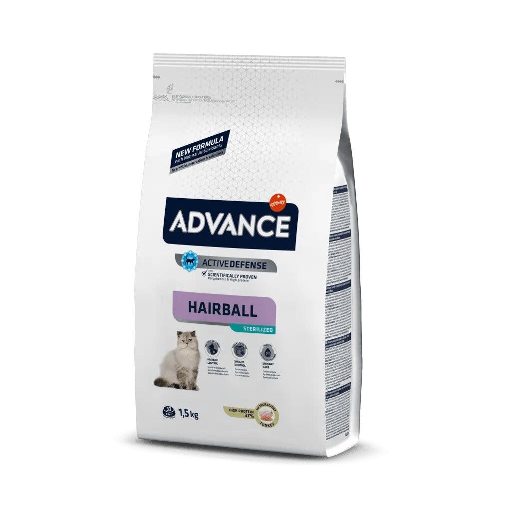 Advance Hairball Esterilizado Alimento para Gatos Esterilizados 1,5kg-1