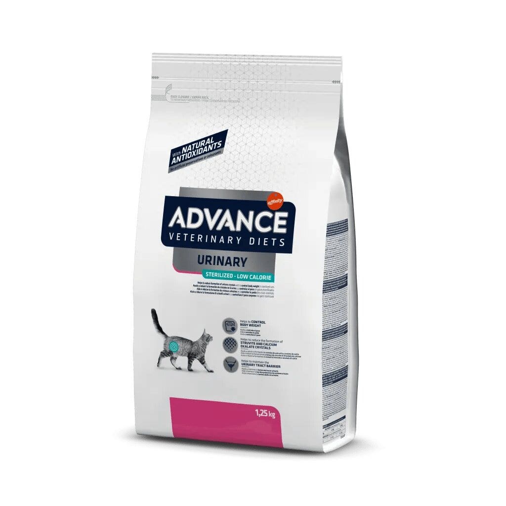 Advance Veterinary Diets Pienso Urinario Esterilizado Bajo en Calorías para Gatos Esterilizados 1,25kg-1