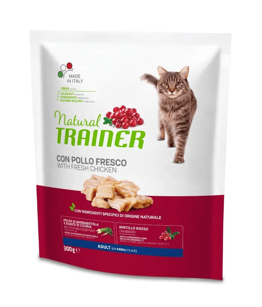 Natural Trainer Croquetas Frescas de Pollo para Gatos Adultos Bolsa 300g-1