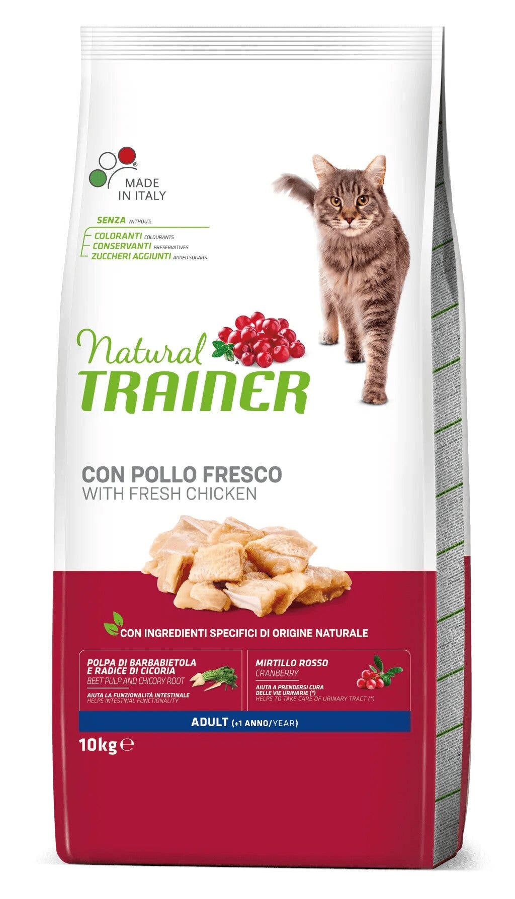 Natural Trainer Croquetas Frescas de Pollo para Gatos Adultos Bolsa 10kg-1