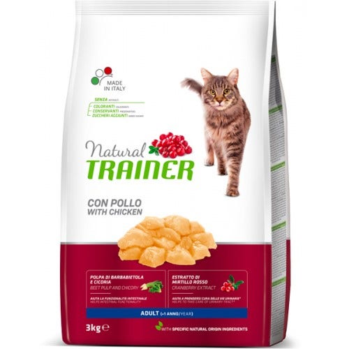 Natural Trainer Croquetas de Pollo para Gatos Adultos Bolsa 3kg-1