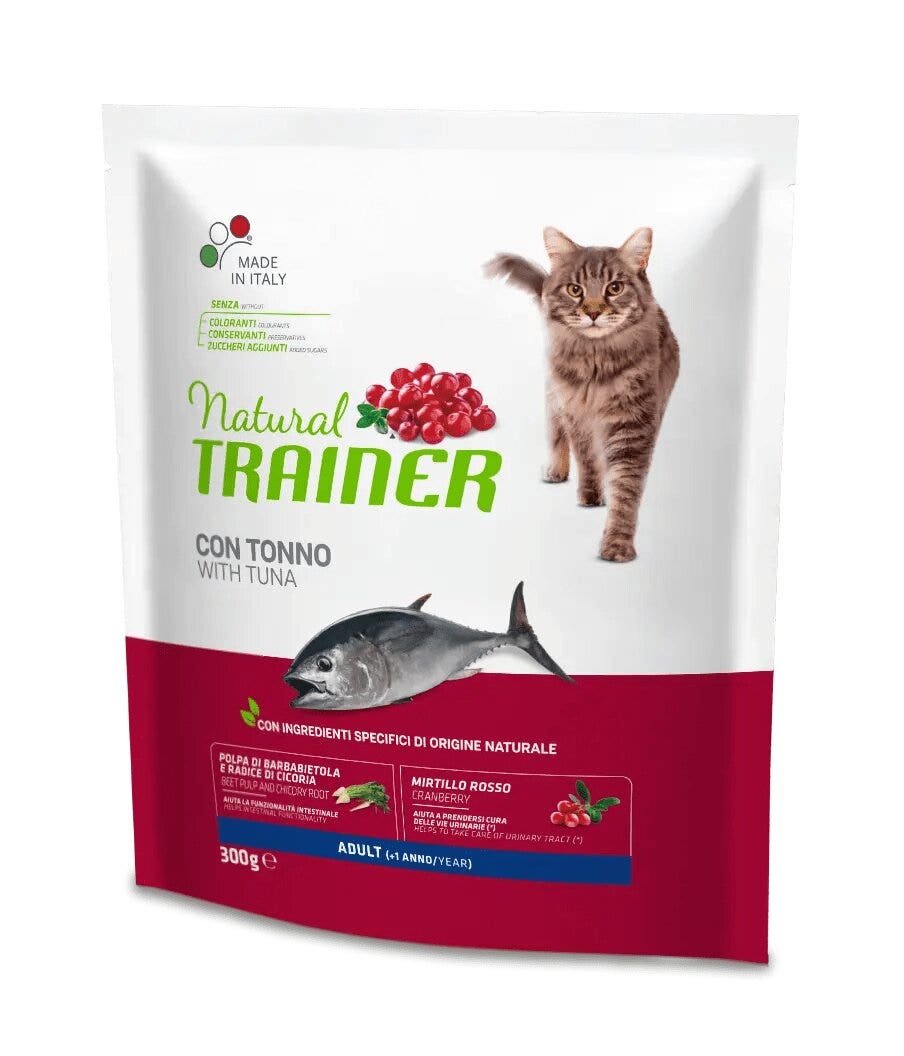 Natural Trainer Croquetas de Atún para Gatos Adultos Bolsa 300g-1