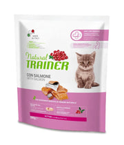 Natural Trainer Kibble Kitten con Salmón para Gatos Cachorros Bolsa 300g-1