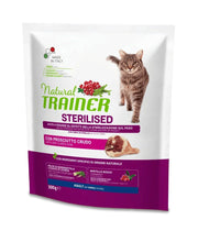 Natural Trainer Croquetas de Jamón Crudo para Gatos Esterilizados Bolsa 300g-1