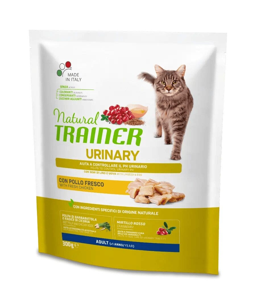 Natural Trainer Croquetas Urinarias con Pollo para Gatos Adultos Bolsa 300g-1