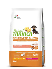 Natural Trainer Sensitive Croquetas Sin Gluten Con Salmón Para Perros Cachorros Mini Bolsa 2kg-1