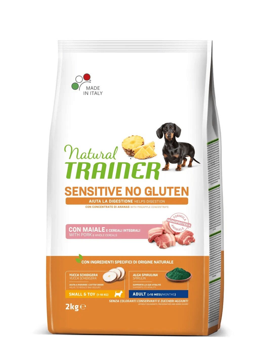 Natural Trainer Sensitive Croquetas De Salmón Sin Gluten Para Perros Adultos Tamaño Mini Bolsa 2kg-1
