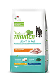 Natural Trainer Light In Fat Croquetas De Pavo Para Perros Adultos Tamaño Mini 2kg-1
