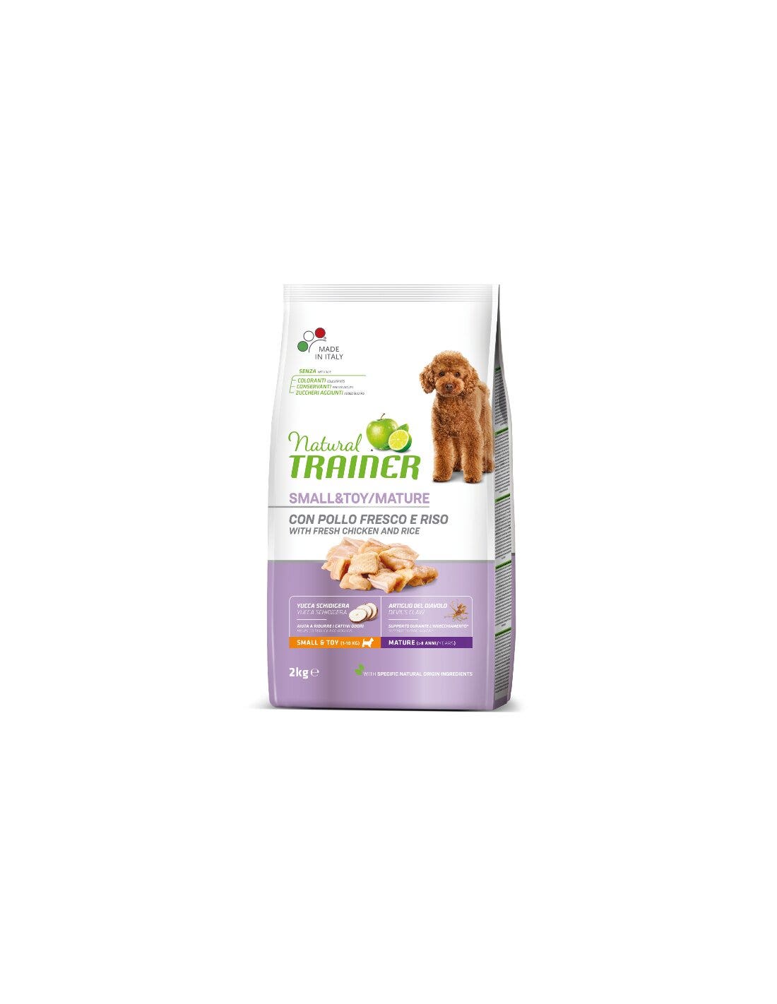 Natural Trainer Croquetas de Pollo para Perros Senior Small & Toy 2Kg-1