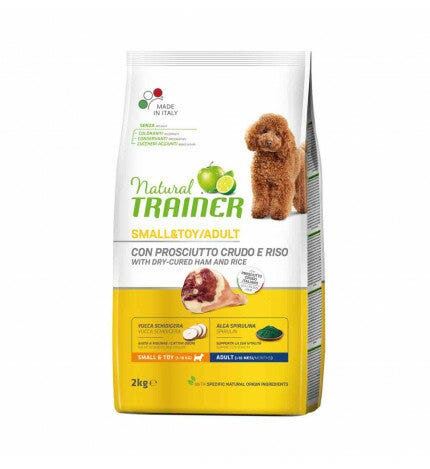 Natural Trainer Croquetas de Jamón Crudo y Arroz para Perros Adultos Small & Toy 2Kg-1