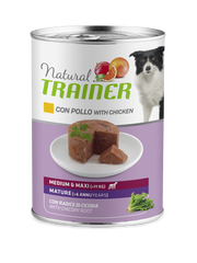 Entrenador Natural Mantenimiento Maduro Medio Y Maxi Para Perros Mojados Pollo Lata 400g-1