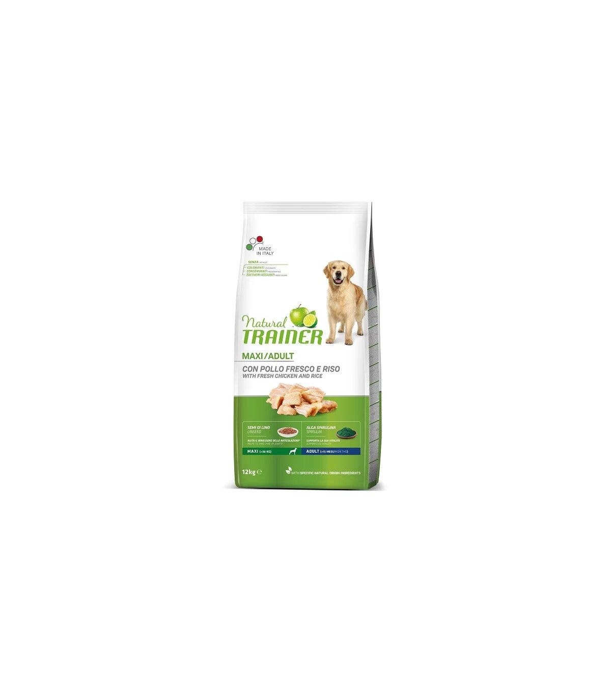 Natural Trainer Croquetas Frescas De Pollo Y Arroz Para Perros Adultos Maxi 12Kg-1