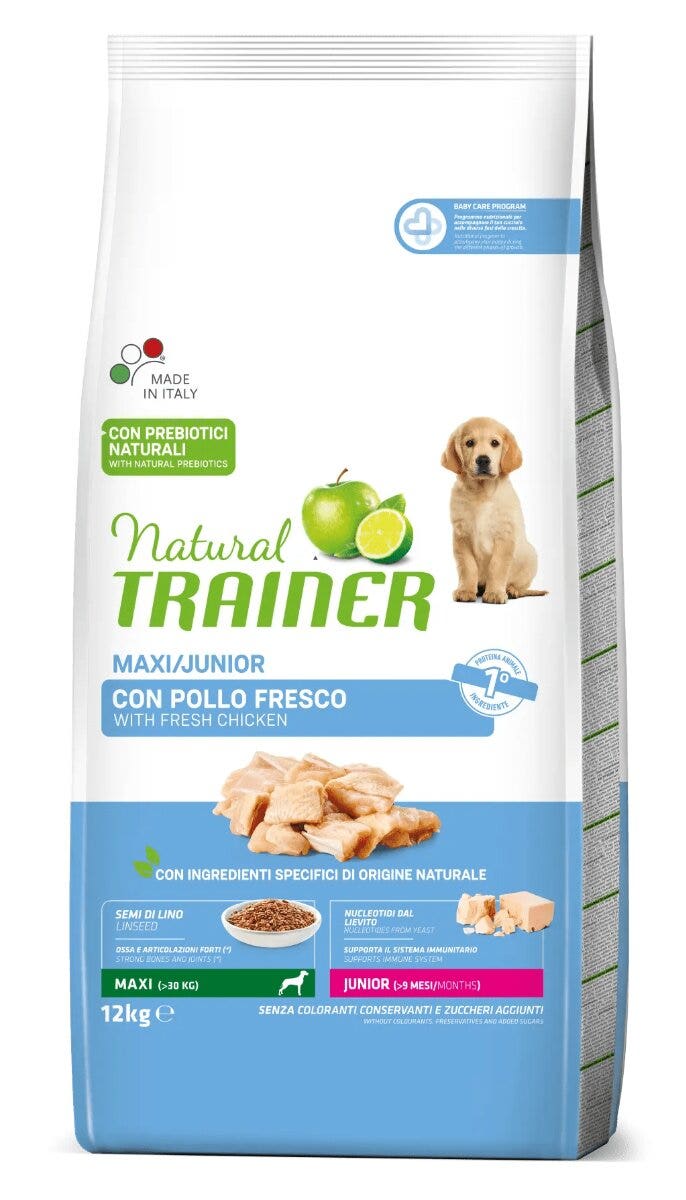 Natural Trainer Croquetas de Pollo para Cachorros Tamaño Grande Bolsa 12 Kg-2