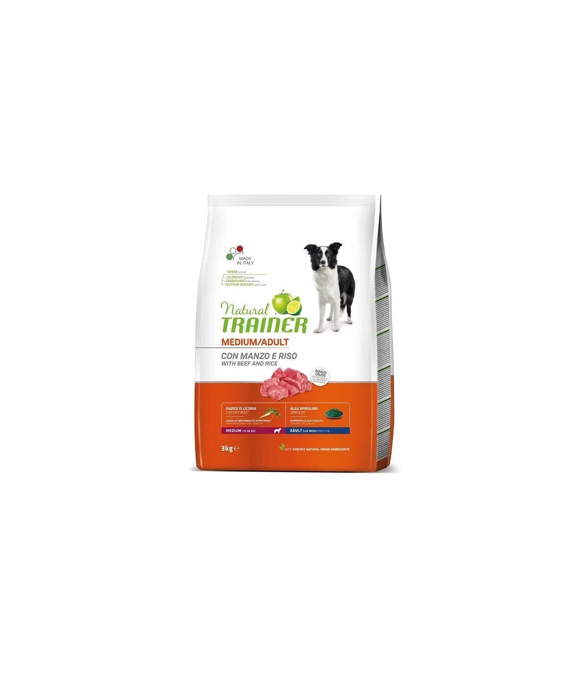Natural Trainer Croquetas de Carne para Perros Adulto Mediano 3Kg-1