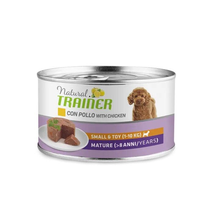 Entrenador Natural Mantenimiento Maduro Con Pollo Perros Adultos Tamaño Mini Lata 150g-2