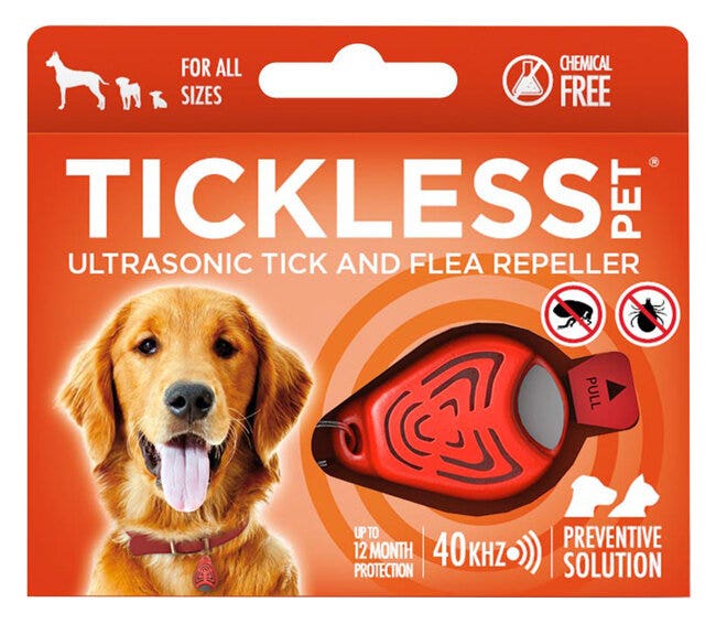 Repelente Ultrasónico Para Mascotas Tickless Color Naranja-1