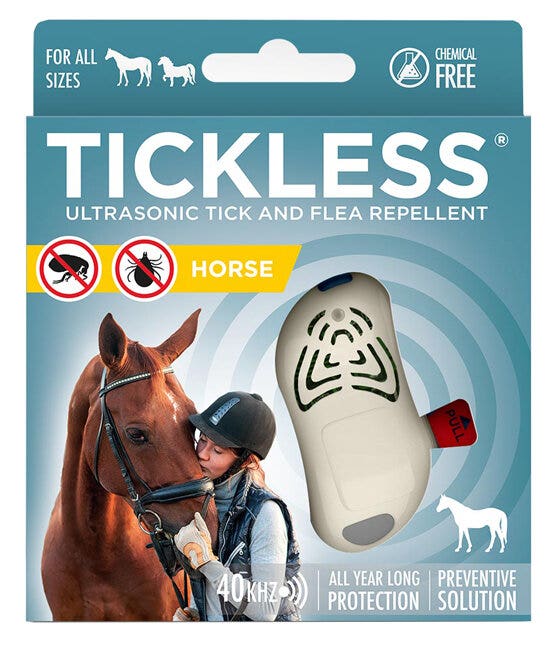 Repelente Ultrasónico De Caballos Tickless Color Beige-1