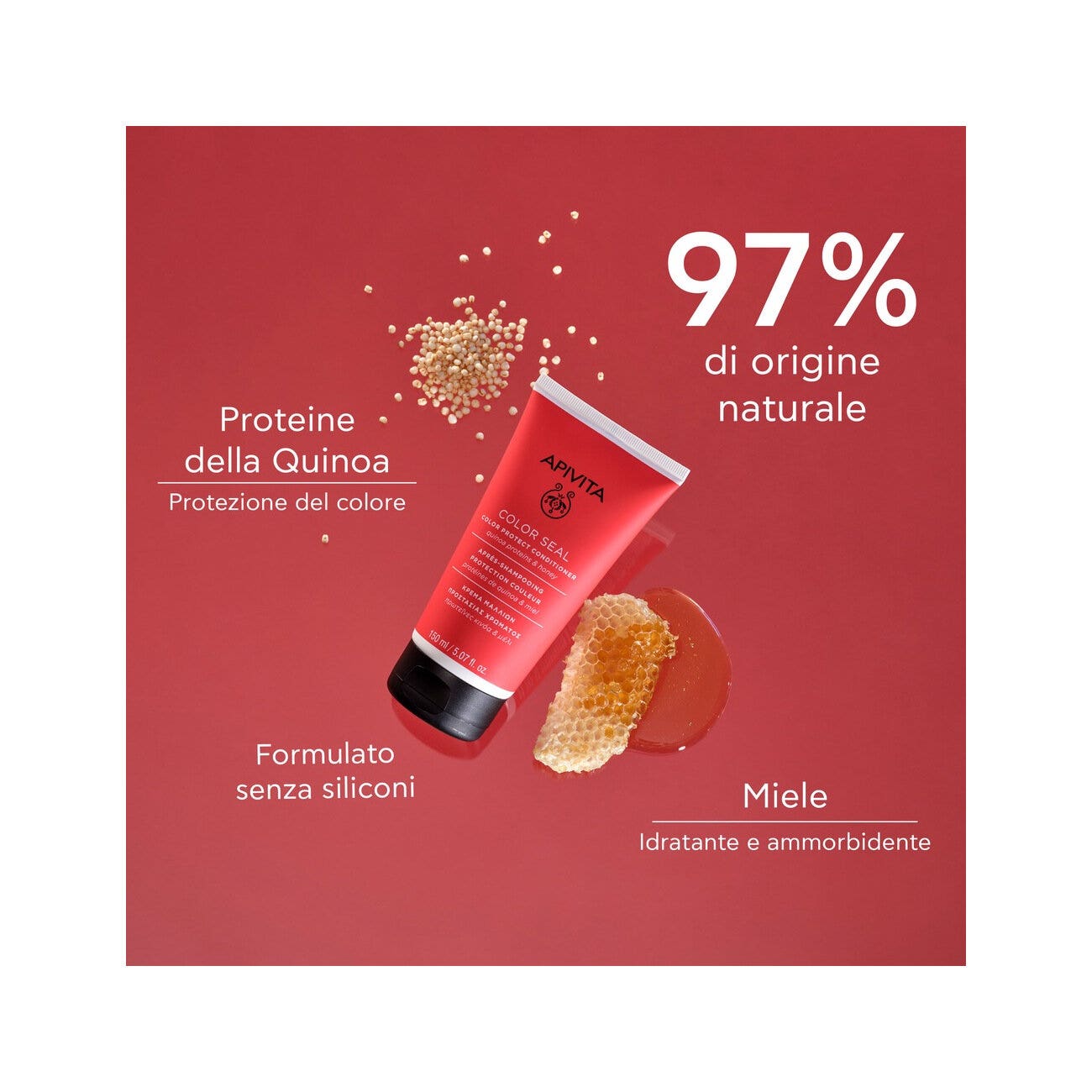 Apivita Color Protection Acondicionador Para Cabello Teñido 150ml-3