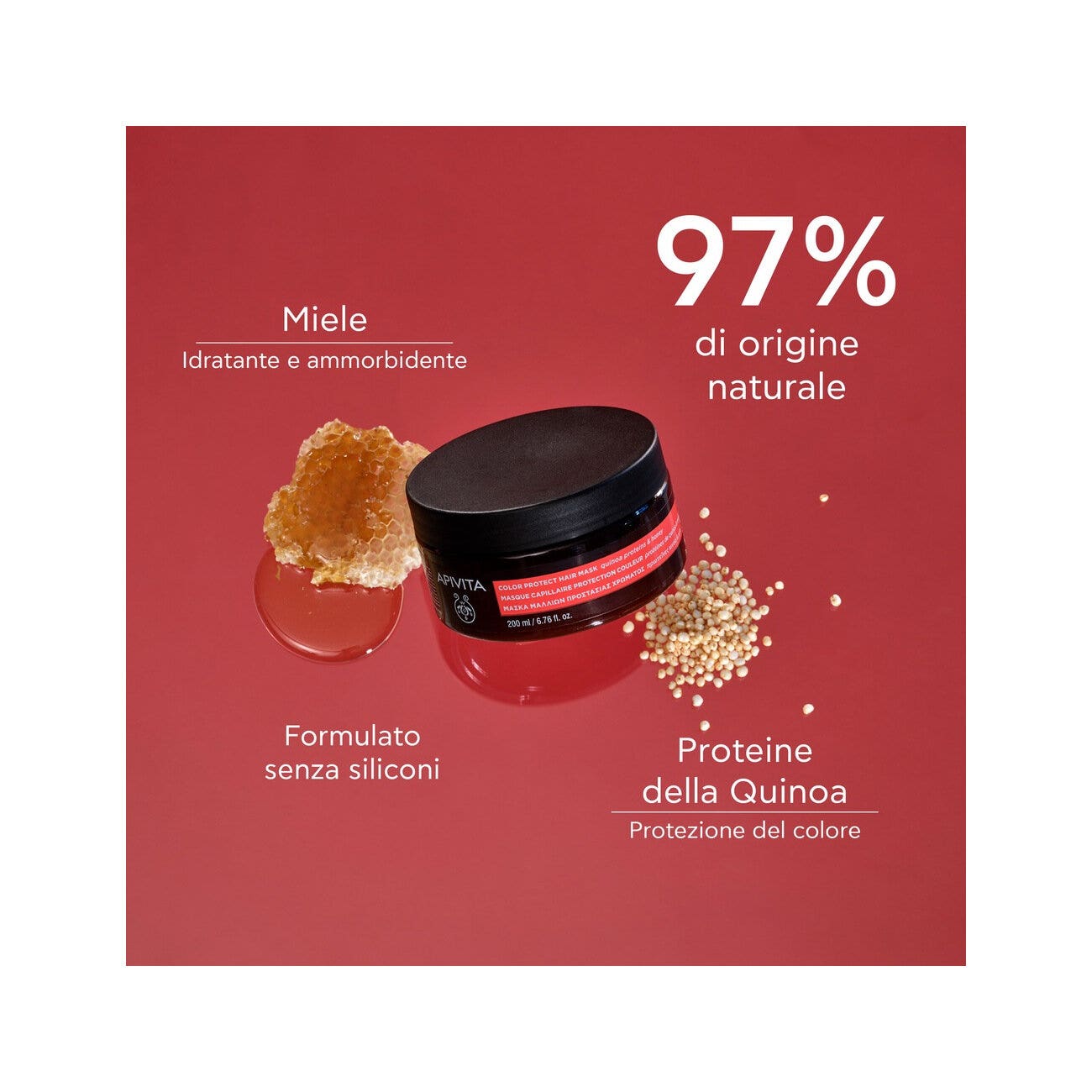 Apivita Mascarilla Capilar Protectora del Color 200 ml