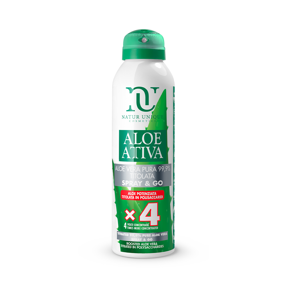 Natur Unique Spray&Go Aloe Attiva Titolata Spray Corpo Idratante 150ml