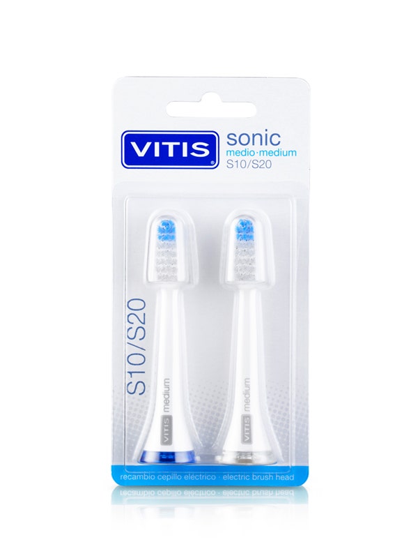 Vitis Sonic S10/S20 Cabezal de recambio medio, 2 unidades