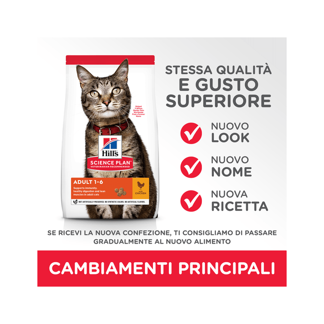 Hill's Science Plan Croquetas con pollo para gatos adultos, bolsa de 1,5 kg