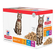 Hill's Science Plan Multipack Comida húmeda para gatos adultos 12 bolsitas de 85 g