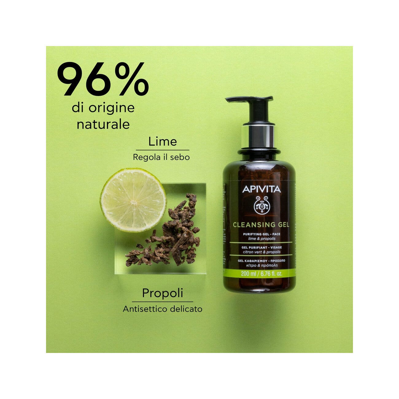 Apivita Gel Purificante Viso 200ml