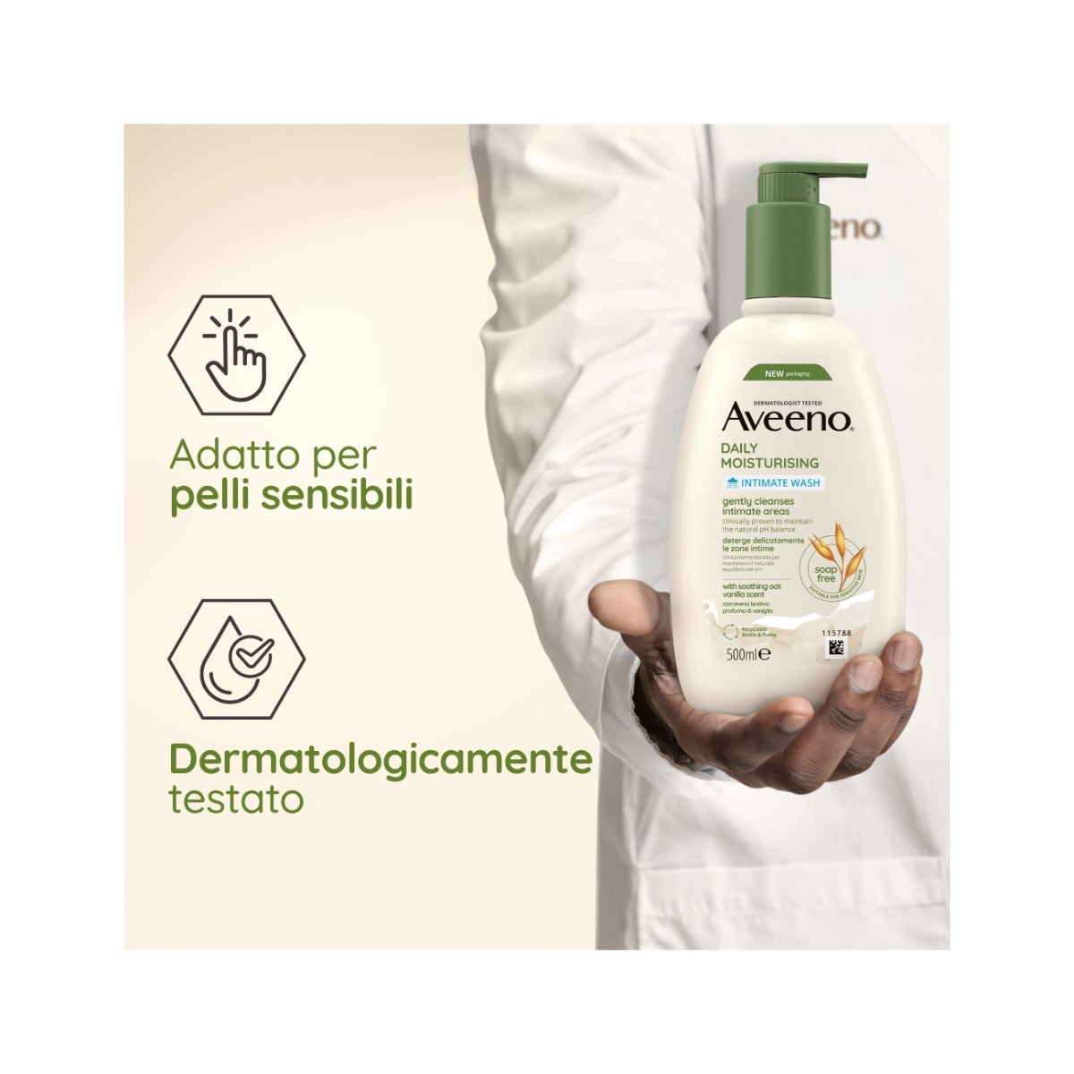 Aveeno Daily Moisturising Gel Intimo de Vainilla 500 ml