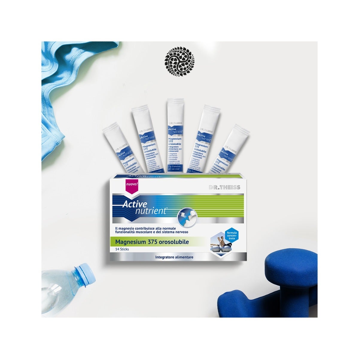 Dr Theiss Active Nutrient Magnesium 375 14 Stick Orosolubili