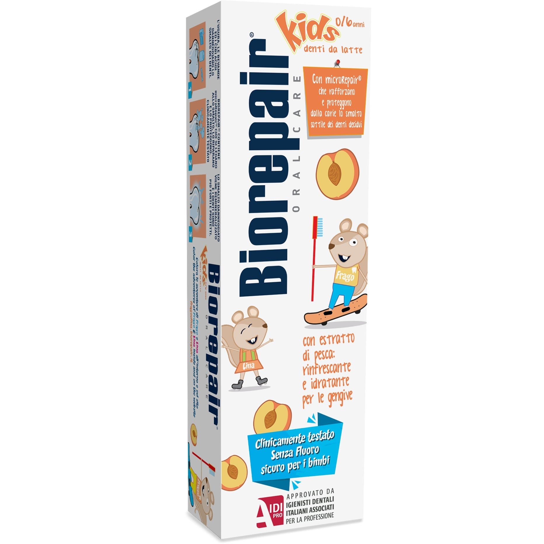 Biorepair Kids Dentífrico de Melocotón 0-6 años 50 ml