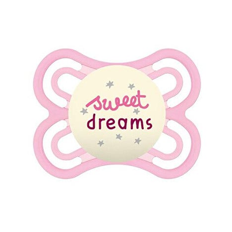 Mam Perfect Night Chupete de silicona para niñas, 1 unidad, 2-6 meses
