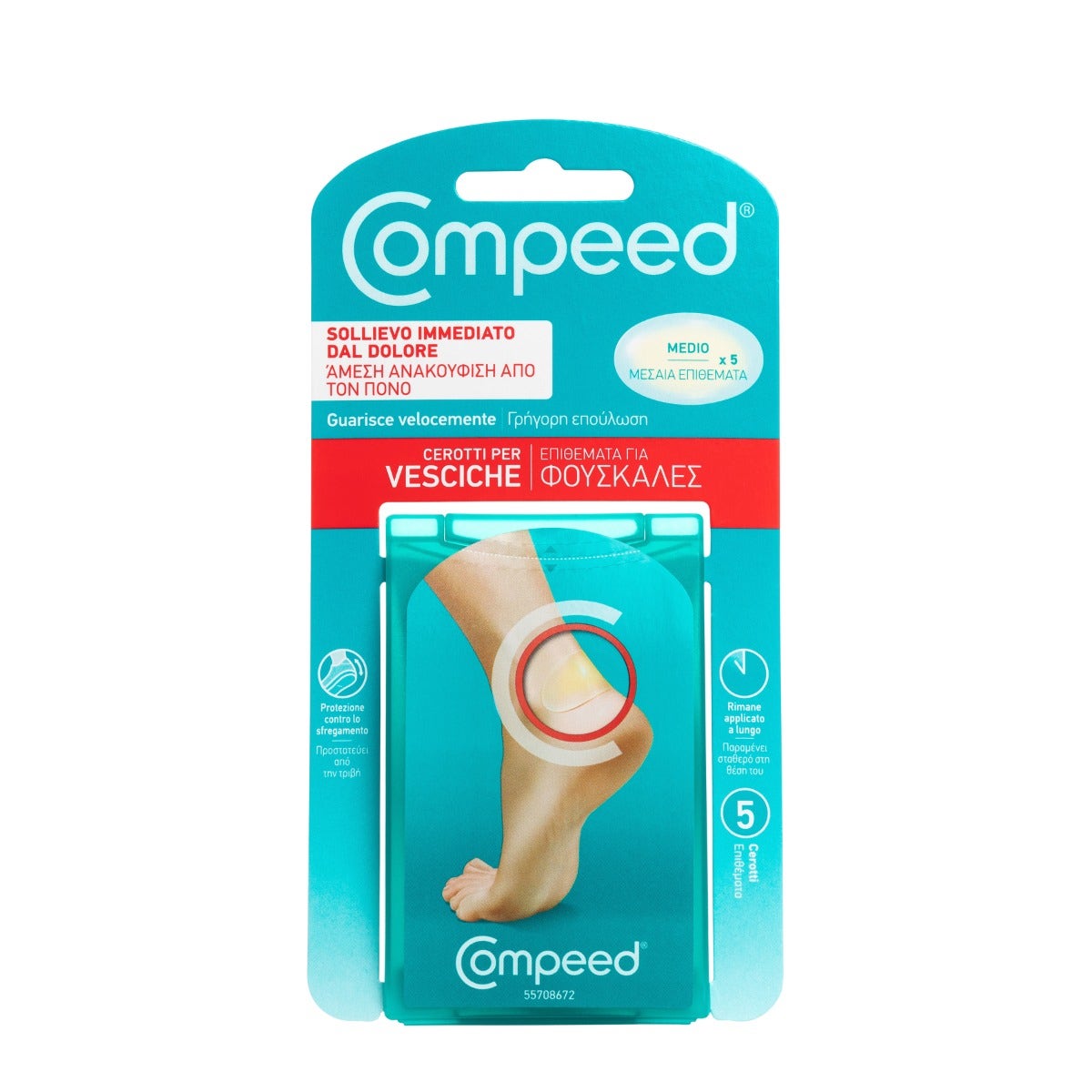 Compeed Parches para ampollas medianos, 5 unidades