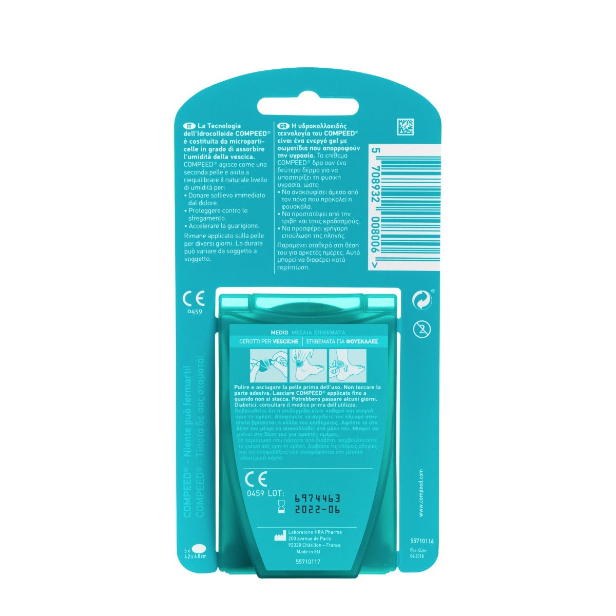 Compeed Parches para ampollas medianos, 5 unidades