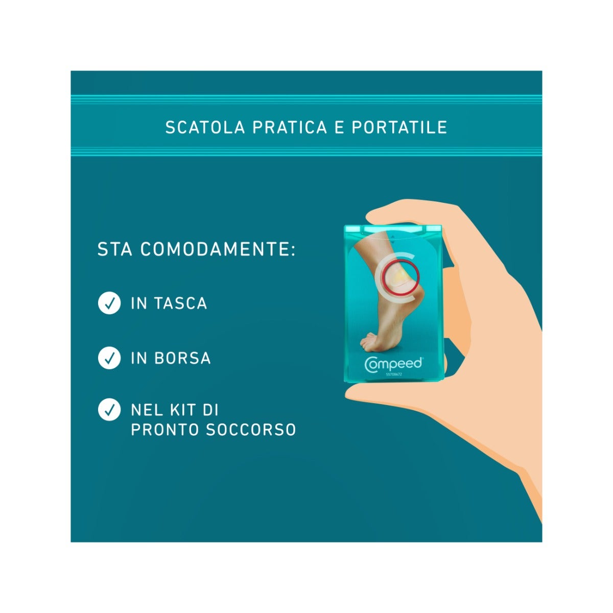 Compeed Parches para ampollas medianos, 5 unidades