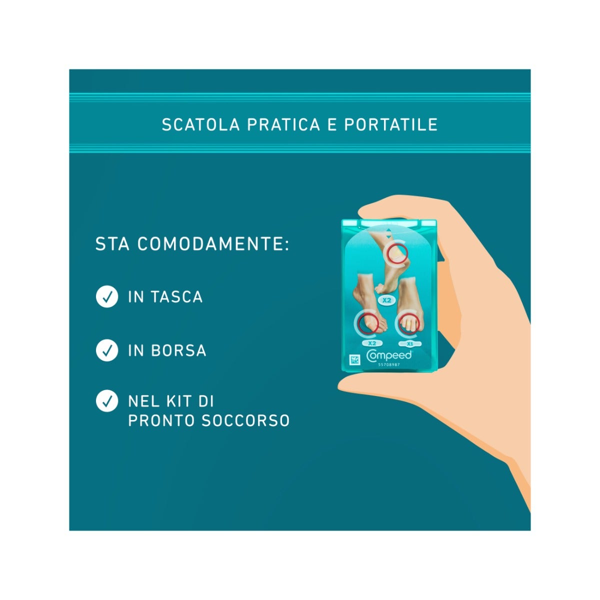 Compeed Parches para ampollas, formato mixto, 5 unidades