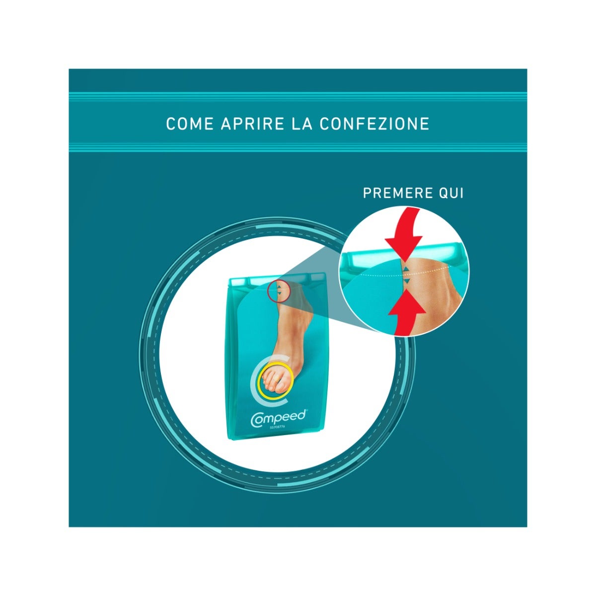 Compeed Parches para callos en el interior de los dedos 10 unidades