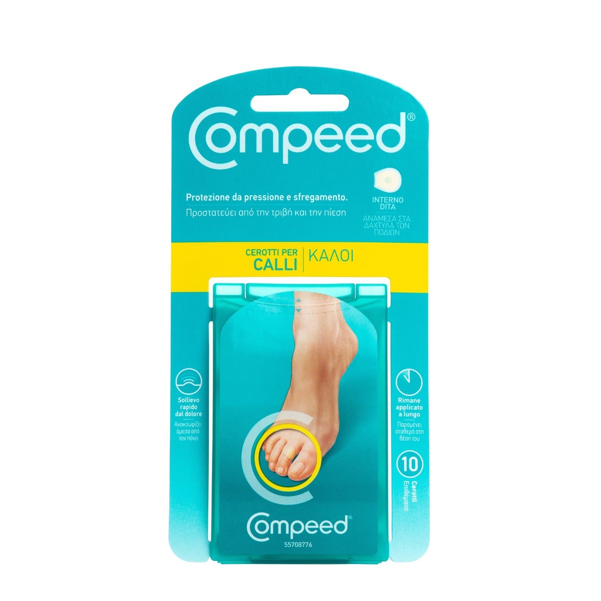 Compeed Parches para callos en el interior de los dedos 10 unidades