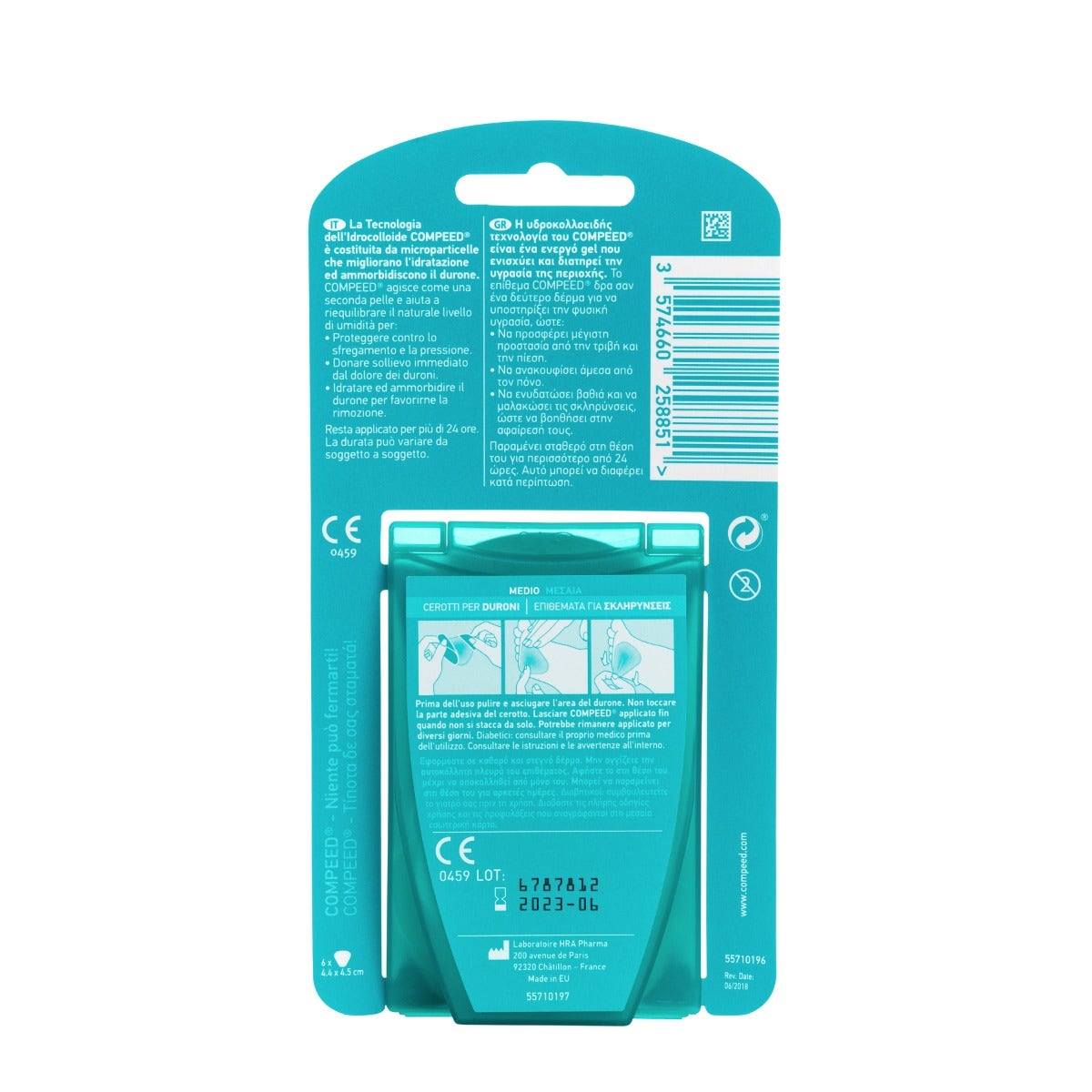 Compeed Parches para Callos Medianos 6 unidades