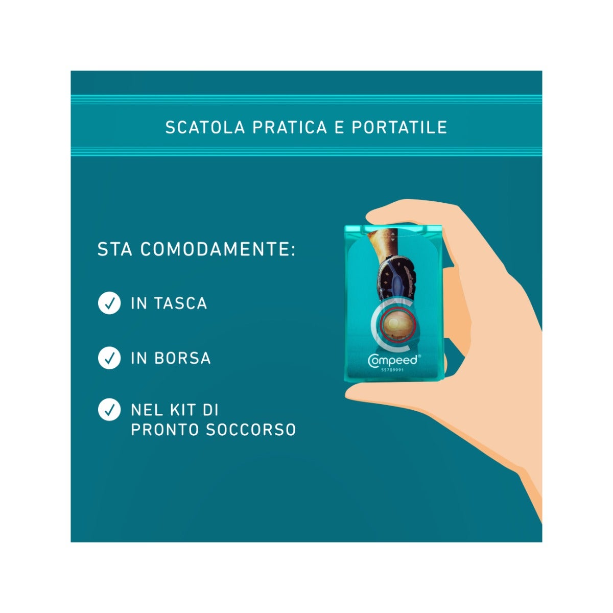 Compeed Parches para ampollas en la planta del pie (deportivos) 5 unidades