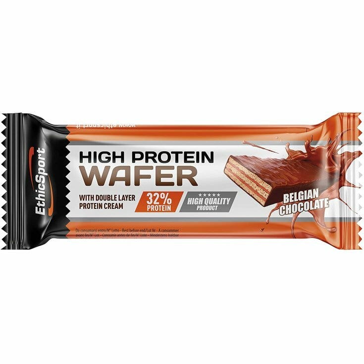 EthicSport High Protein Wafer Belgian Chocolate Barrita proteica 35 g