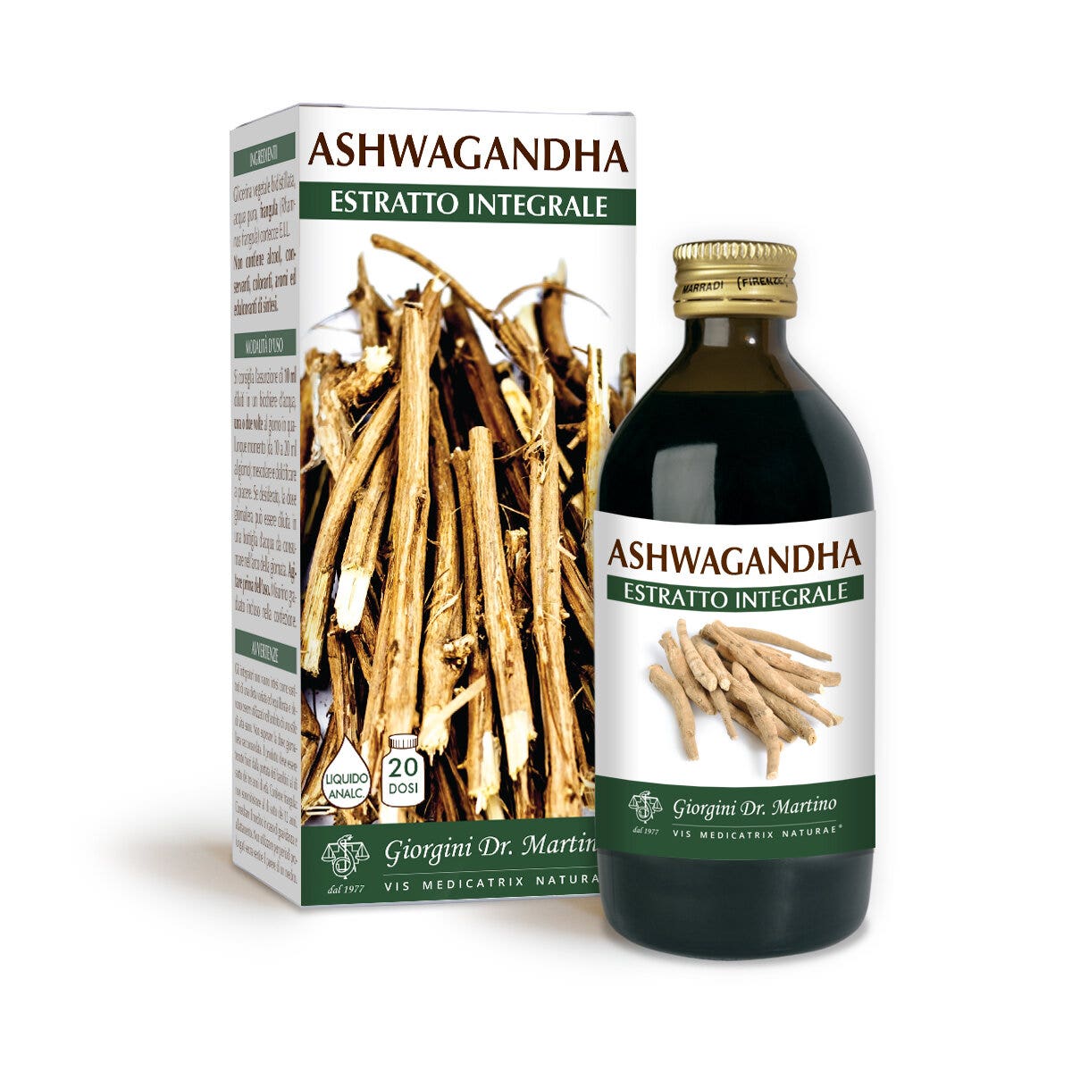 Dr. Giorgini Ashwagandha Extracto Integral Líquido Sin Alcohol 200 ml