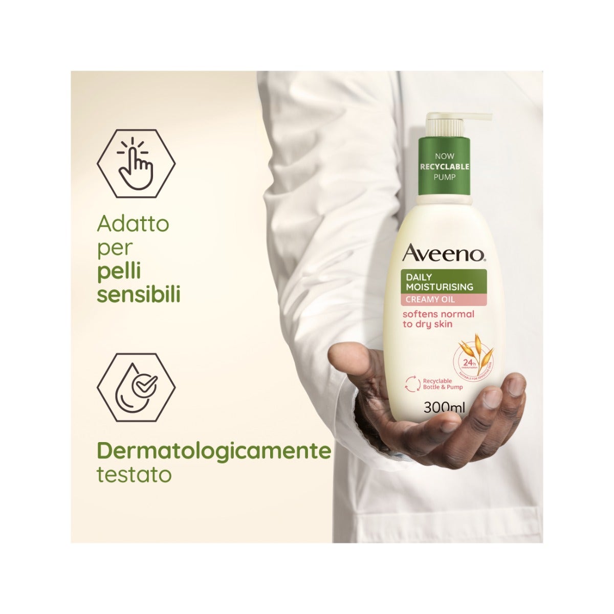 Aveeno Daily Moisturising Crema Olio Idratante 300ml