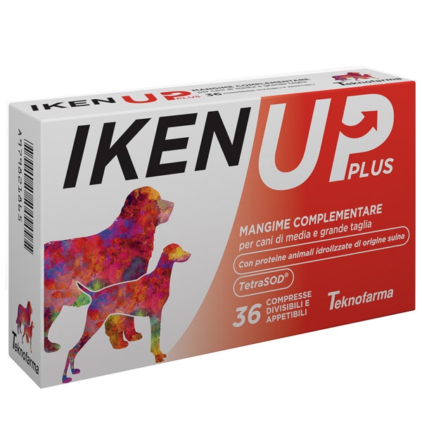 Iken Up Plus Alimento Complementario para Perros de Tamaño Mediano-Grande 36 Comprimidos