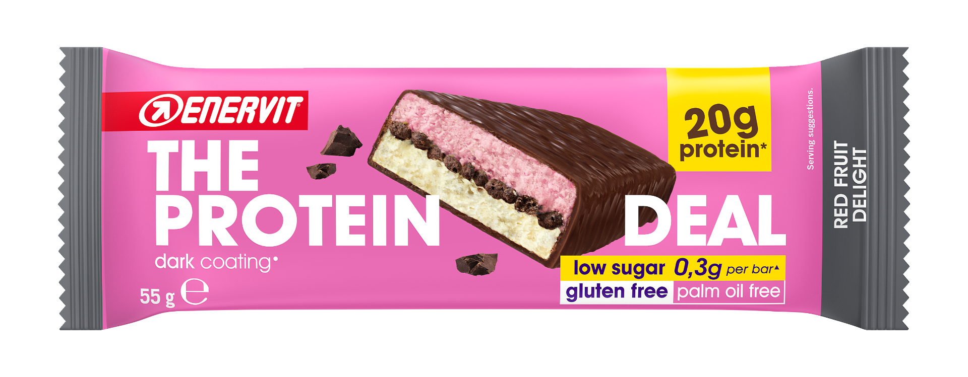 Barrita proteica Enervit The Protein Deal de frutos rojos 55 g