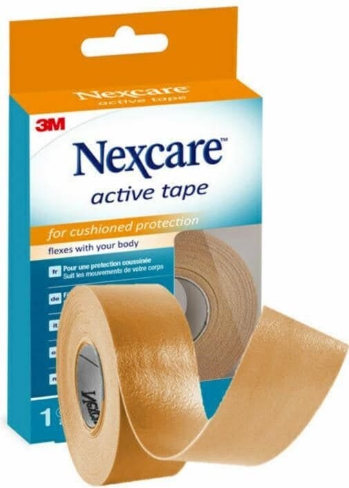 Nexcare Active Tape: Parches de cinta adhesiva 2,5 cm x 4,5 m
