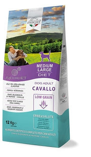 Marpet Aequilibriavet Low Grain Caballo - Pienso seco para perros adultos de tamaño mediano-grande - Saco de 12 kg