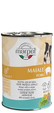 Marpet Aequilibriavet Dog Cerdo Comida húmeda para perros adultos Lata de 400 g